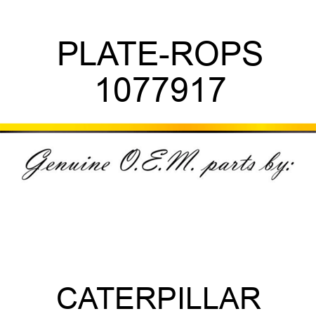 PLATE-ROPS 1077917