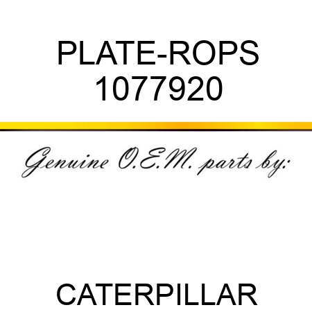 PLATE-ROPS 1077920