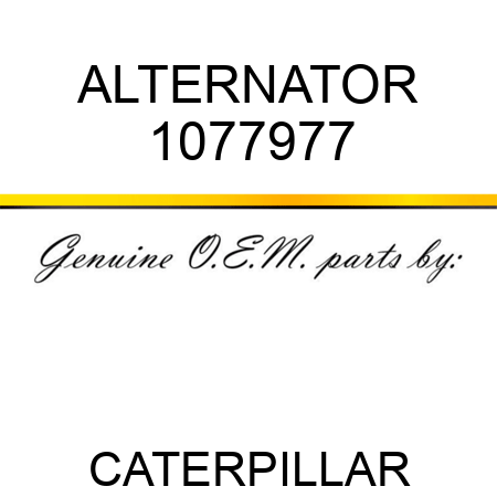 ALTERNATOR 1077977