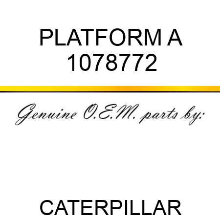 PLATFORM A 1078772