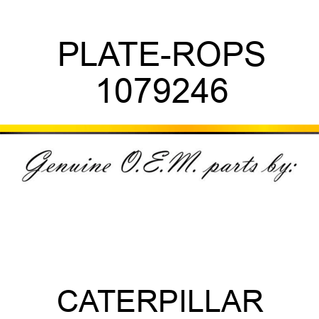 PLATE-ROPS 1079246