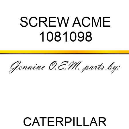 SCREW ACME 1081098