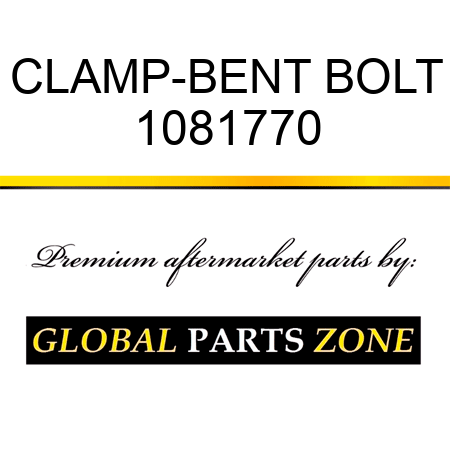 CLAMP-BENT BOLT 1081770
