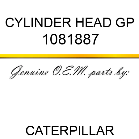 CYLINDER HEAD GP 1081887
