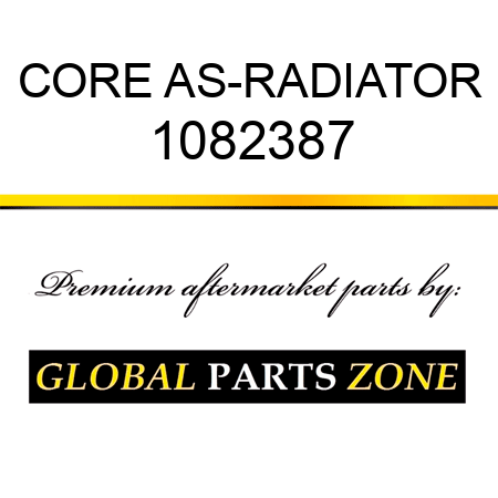 CORE AS-RADIATOR 1082387