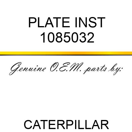 PLATE INST 1085032