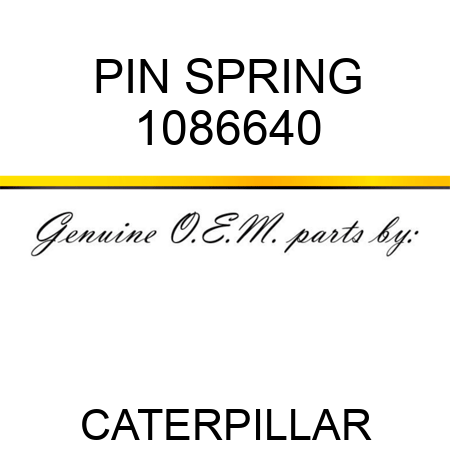 PIN SPRING 1086640