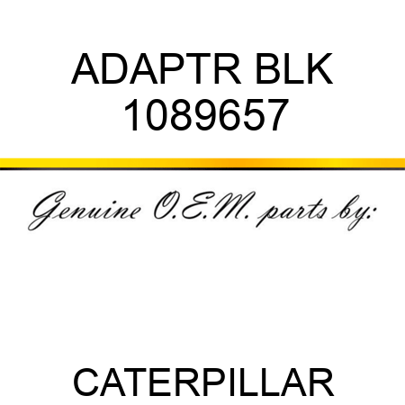 ADAPTR BLK 1089657