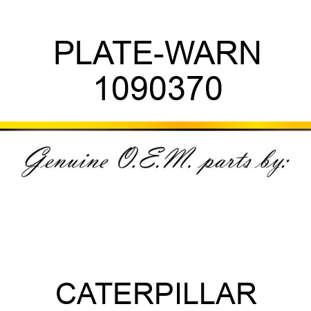 PLATE-WARN 1090370