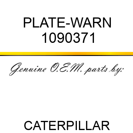 PLATE-WARN 1090371