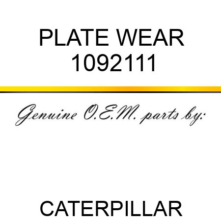 PLATE WEAR 1092111