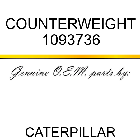 COUNTERWEIGHT 1093736