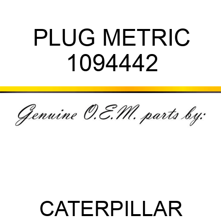 PLUG METRIC 1094442