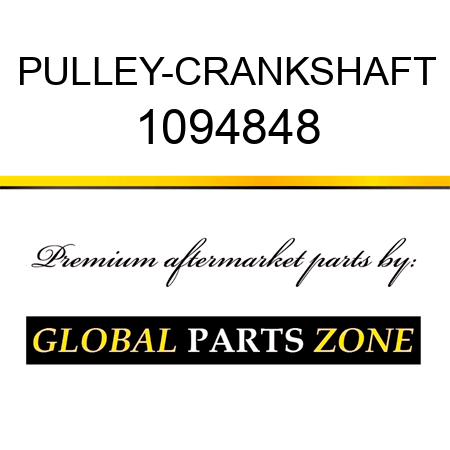 PULLEY-CRANKSHAFT 1094848