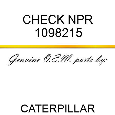 CHECK NPR 1098215