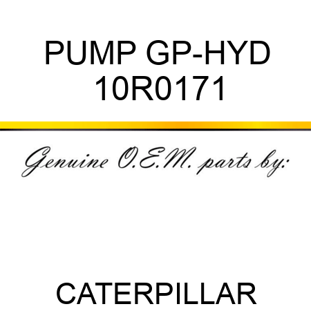 PUMP GP-HYD 10R0171