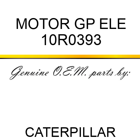 MOTOR GP ELE 10R0393