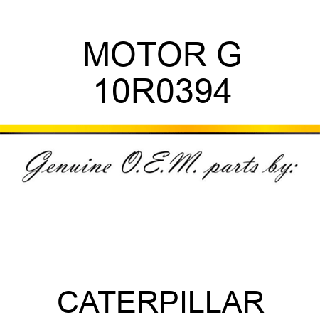 MOTOR G 10R0394
