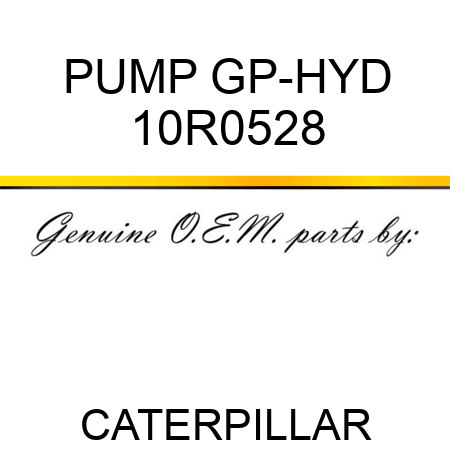 PUMP GP-HYD 10R0528
