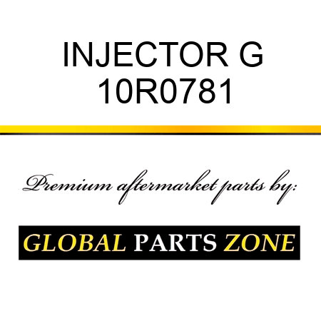 INJECTOR G 10R0781