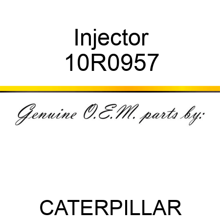 Injector 10R0957