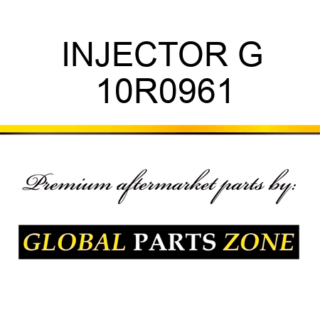 INJECTOR G 10R0961