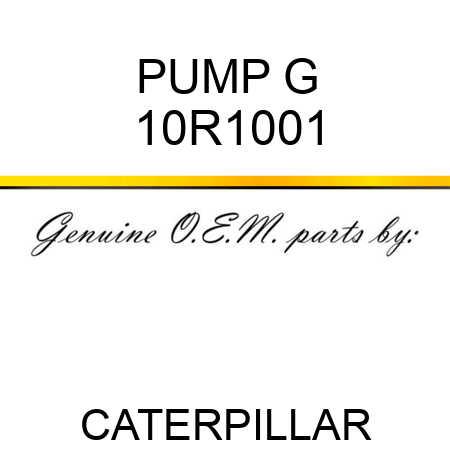 PUMP G 10R1001