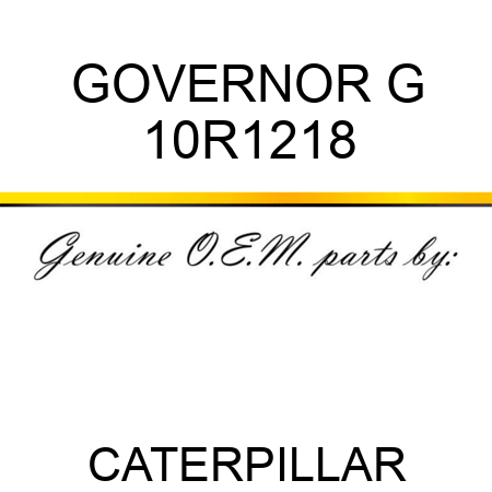 GOVERNOR G 10R1218