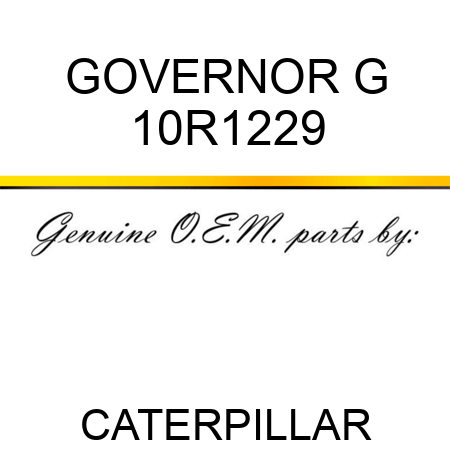 GOVERNOR G 10R1229