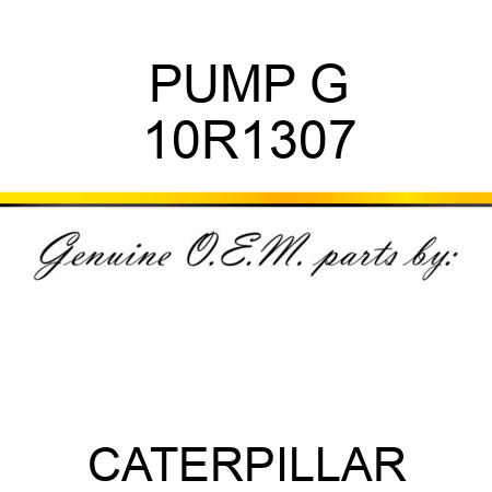 PUMP G 10R1307
