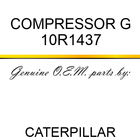 COMPRESSOR G 10R1437