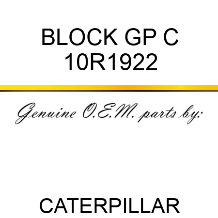 BLOCK GP C 10R1922