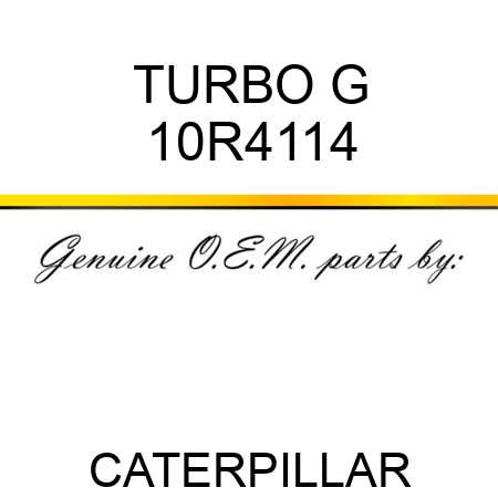 TURBO G 10R4114