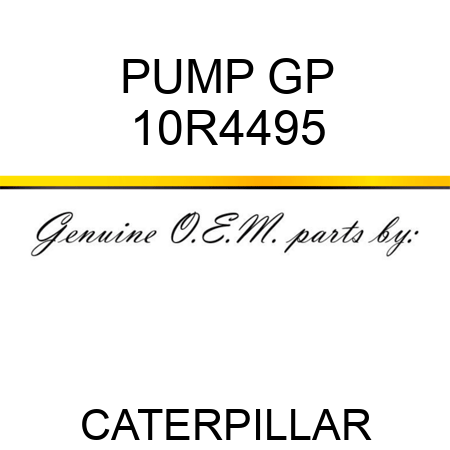 PUMP GP 10R4495
