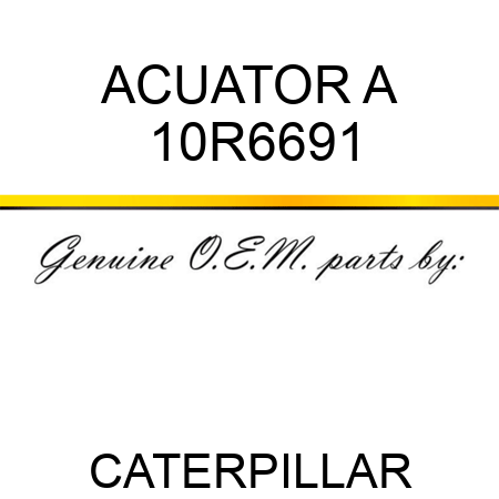 ACUATOR A 10R6691