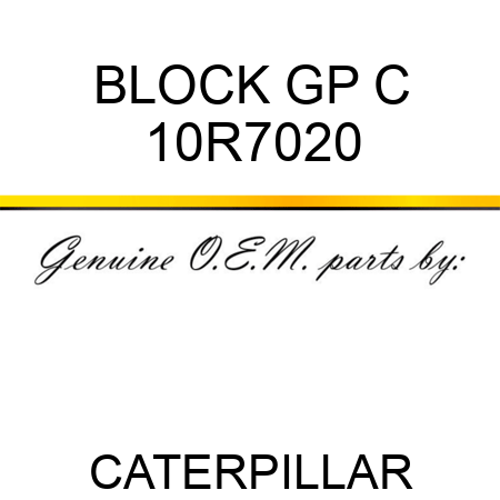 BLOCK GP C 10R7020