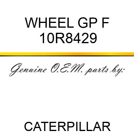 WHEEL GP F 10R8429