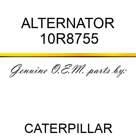 ALTERNATOR 10R8755