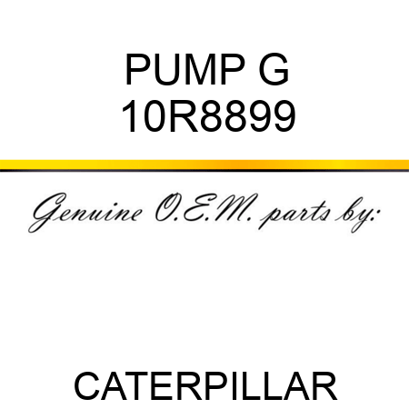 PUMP G 10R8899