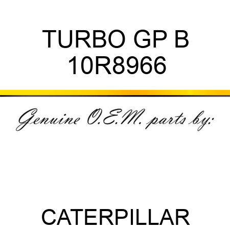 TURBO GP B 10R8966