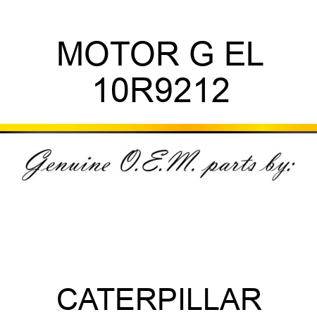 MOTOR G EL 10R9212
