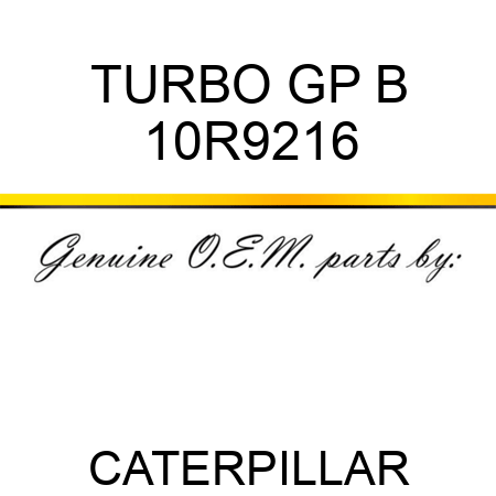 TURBO GP B 10R9216
