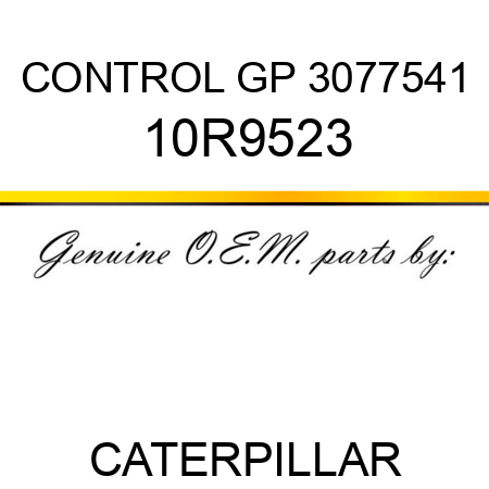 CONTROL GP 3077541 10R9523