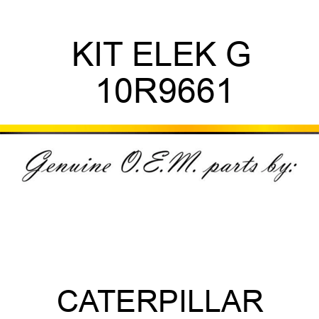 KIT ELEK G 10R9661