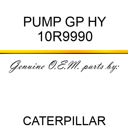 PUMP GP HY 10R9990