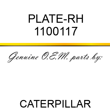 PLATE-RH 1100117