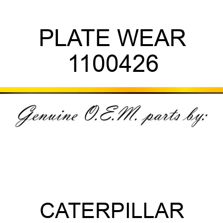 PLATE WEAR 1100426