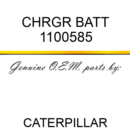 CHRGR BATT 1100585