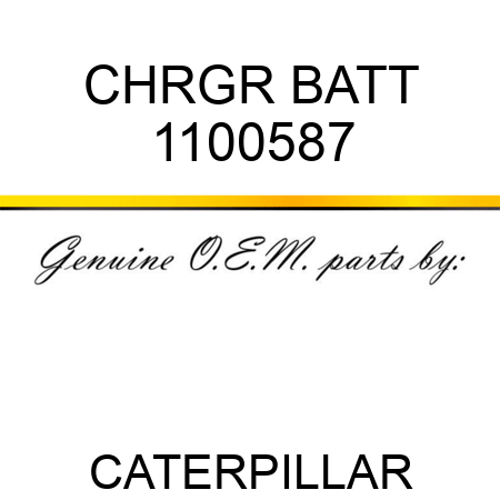 CHRGR BATT 1100587