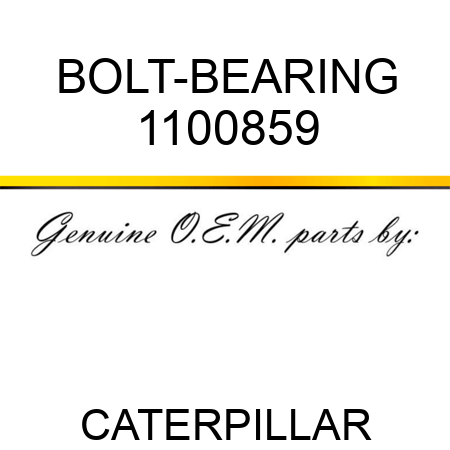 BOLT-BEARING 1100859